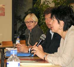 Janine le Calvez, Marc Arazi et Agnès Perrin (de gauche à droite)