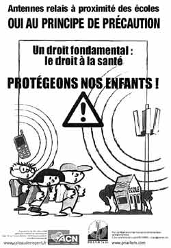 Affiche Principe de précaution antennes relais