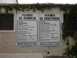 Permis de construire / démolir