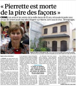 Article Le Parisien, 9/01/2016
